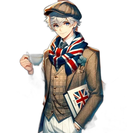 staff, hat, anime, cartoon transparent PNG cut-out
