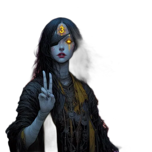 staff, face, mask, concept art transparent PNG cut-out
