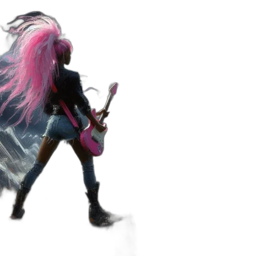hair, jacket, weapon, concept art transparent PNG cut-out