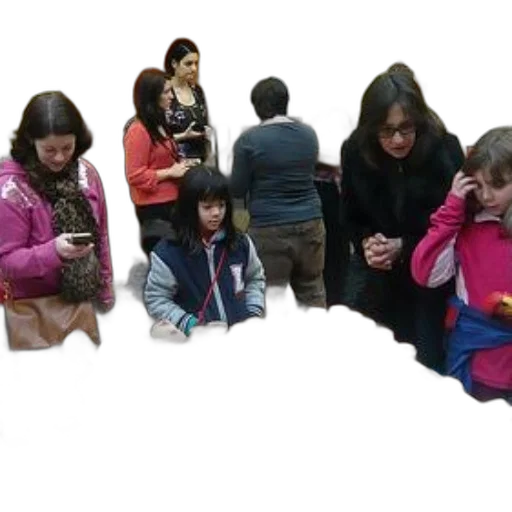 group, people, gather, around transparent PNG cut-out