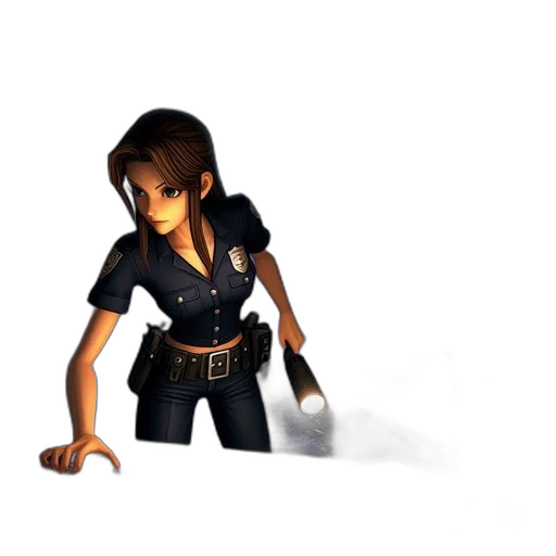 staff, weapon, jacket, 3d render transparent PNG cut-out
