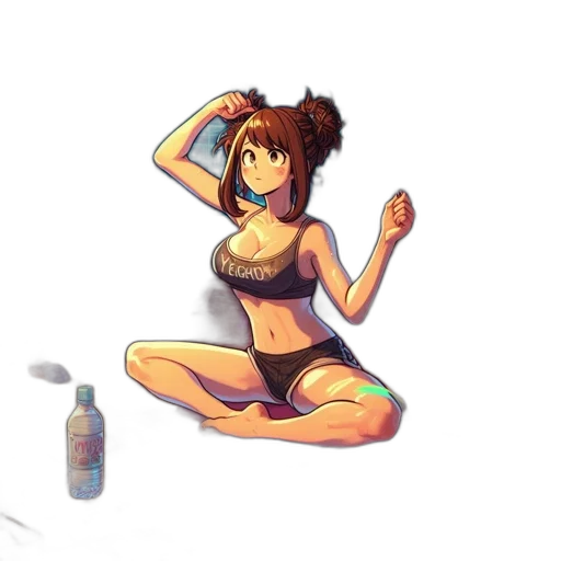 bottle, dress, robot, concept art transparent PNG cut-out