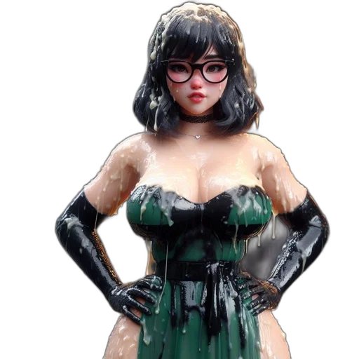 dress, comic book art, concept art, fantasy art transparent PNG cut-out