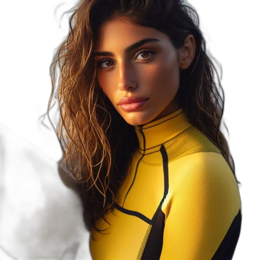 jacket, face, dress, hair transparent PNG cut-out