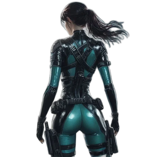 robot, jacket, cyberpunk, concept art transparent PNG cut-out