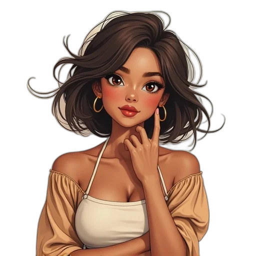 jewelry, face, dress, hair transparent PNG cut-out