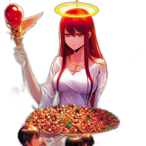 food, crown, weapon, staff transparent PNG cut-out