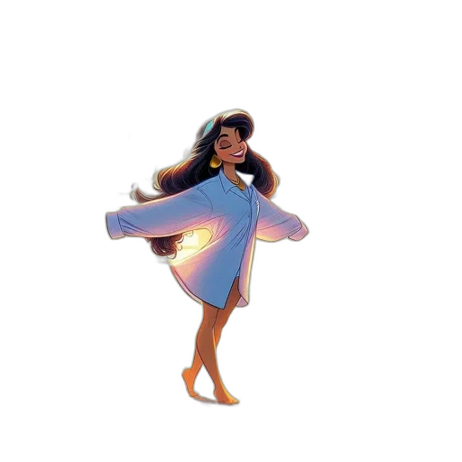 dress, jacket, hair, concept art transparent PNG cut-out