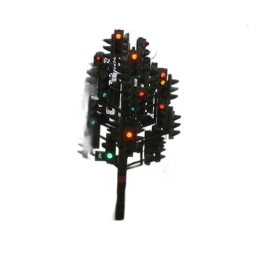tree, staff, crown, 3d render transparent PNG cut-out