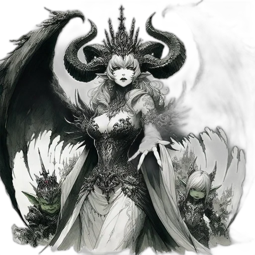 dragon, crown, fantasy art, concept art transparent PNG cut-out