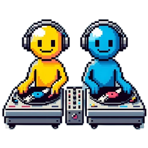 robot, pixel art, concept art, cartoon transparent PNG cut-out