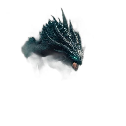 dragon, creature, animal, mask transparent PNG cut-out