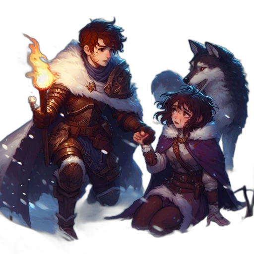 fantasy art, concept art, pixel art, watercolor transparent PNG cut-out