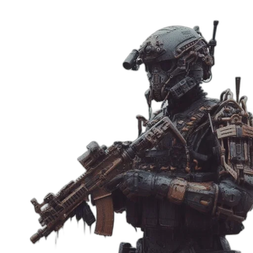 robot, weapon, staff, concept art transparent PNG cut-out