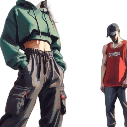 jacket, concept art, cyberpunk, 3d render transparent PNG cut-out
