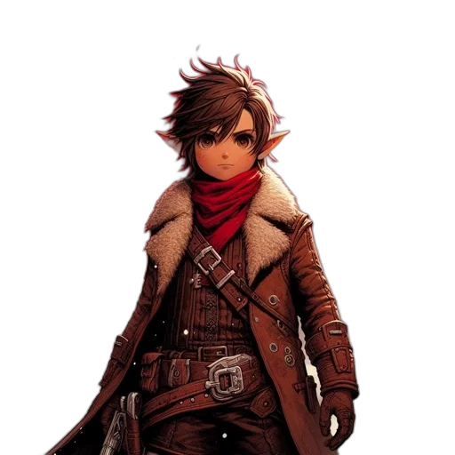 jacket, staff, weapon, sword transparent PNG cut-out