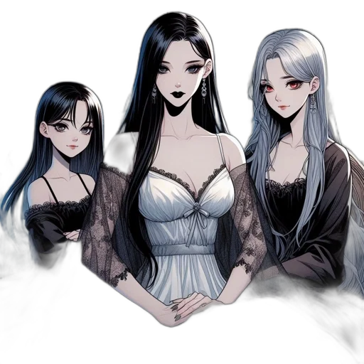 dress, jewelry, fantasy art, concept art transparent PNG cut-out