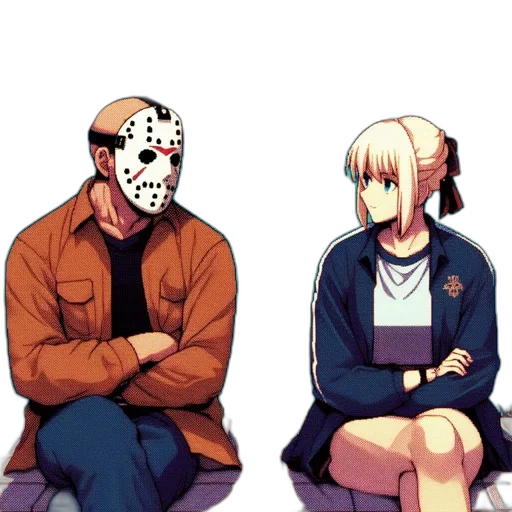 mask, face, jacket, anime transparent PNG cut-out