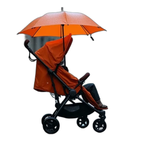 umbrella, 3d render, photorealistic, uppababy transparent PNG cut-out