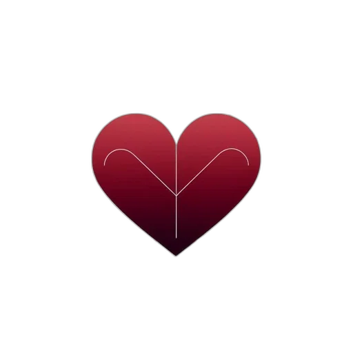 jewelry, red, heart, depicted transparent PNG cut-out