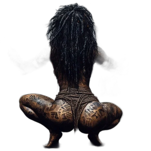 hair, animal, creature, dress transparent PNG cut-out