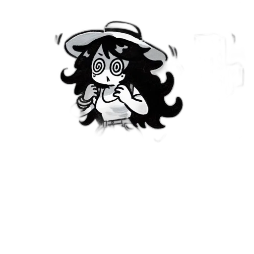 hat, staff, creature, hair transparent PNG cut-out