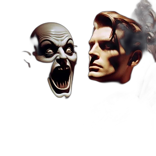 mask, face, creature, concept art transparent PNG cut-out