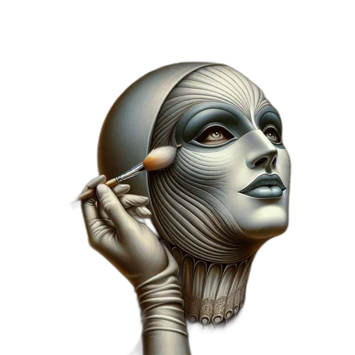 mask, robot, jewelry, face transparent PNG cut-out