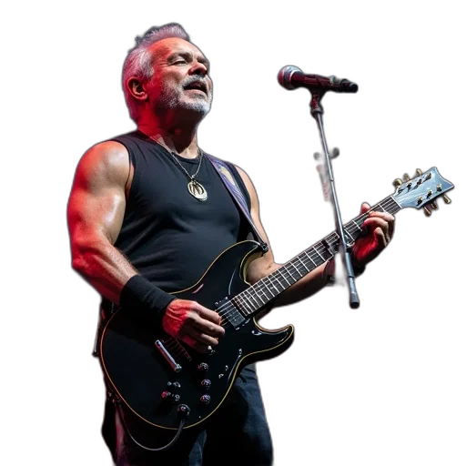 sting, springsteen, stinger, perform transparent PNG cut-out