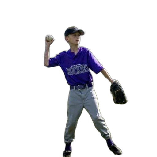 staff, young, baseball, player transparent PNG cut-out