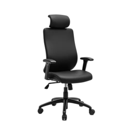 furniture, staff, 3d render, black transparent PNG cut-out