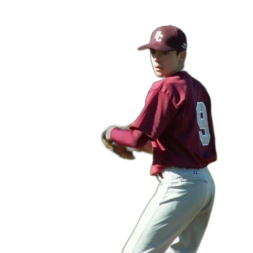 staff, baseball, player, wearing transparent PNG cut-out