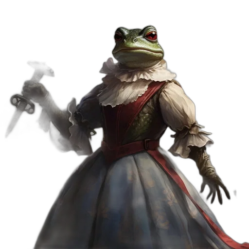 dress, staff, dragon, animal transparent PNG cut-out