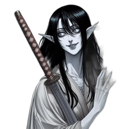 staff, sword, weapon, fantasy art transparent PNG cut-out