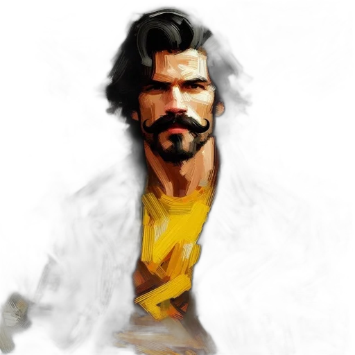 face, staff, concept art, comic book art transparent PNG cut-out