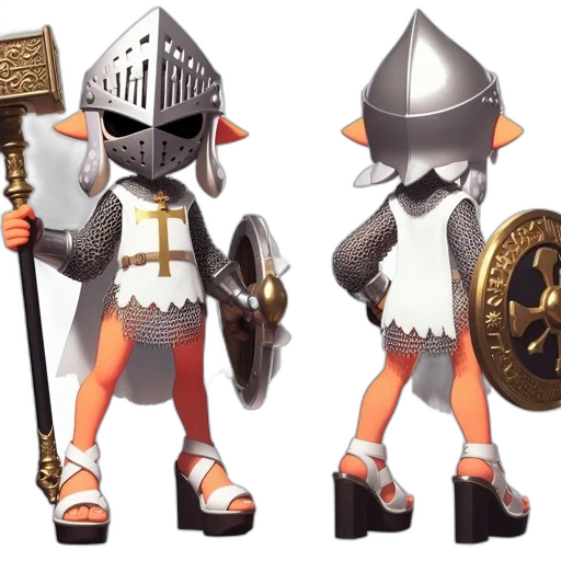 concept art, 3d render, fantasy art, monochrome transparent PNG cut-out