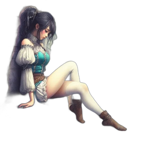 dress, staff, sword, weapon transparent PNG cut-out