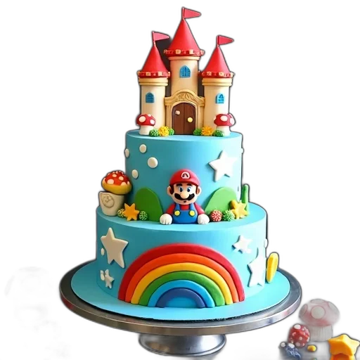 crown, hat, 3d render, colorful transparent PNG cut-out