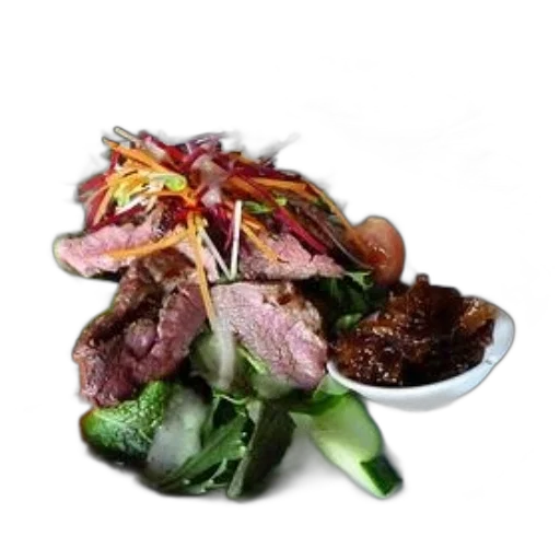 food, photorealistic, plate, salad transparent PNG cut-out