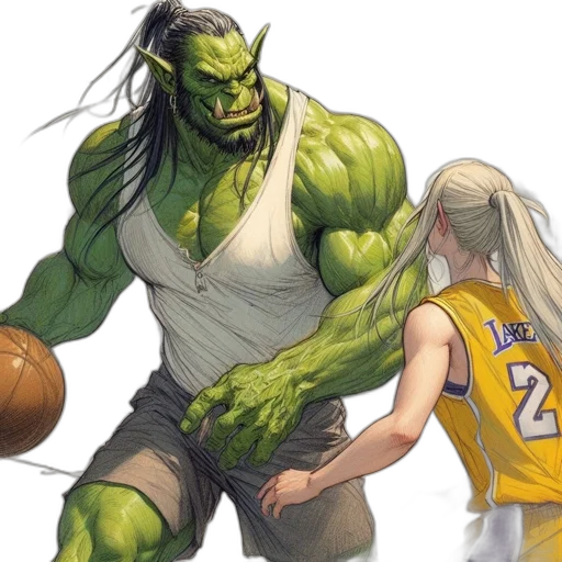 comic book art, fantasy art, concept art, muscular transparent PNG cut-out