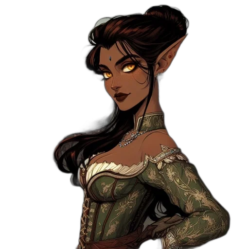 dress, fantasy art, concept art, pixel art transparent PNG cut-out