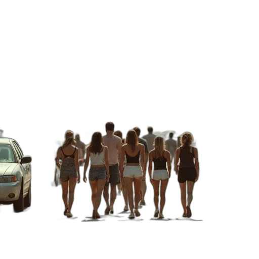 car, dress, robot, shoes transparent PNG cut-out