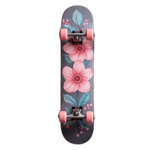 flower, vaporwave, pink, blue transparent PNG cut-out