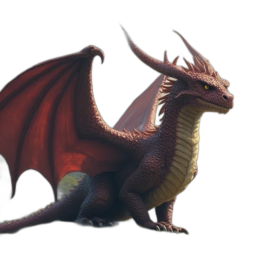 dragon, animal, creature, staff transparent PNG cut-out
