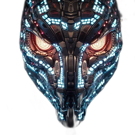 mask, face, robot, dragon transparent PNG cut-out