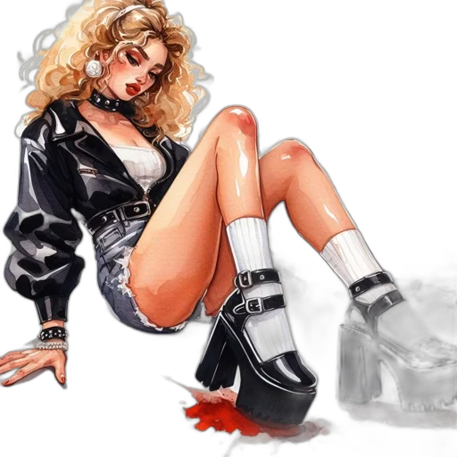 jacket, shoes, concept art, comic book art transparent PNG cut-out