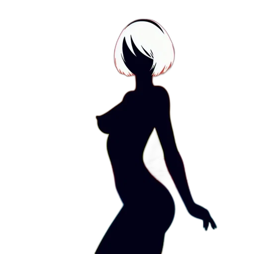 dress, staff, hair, creature transparent PNG cut-out