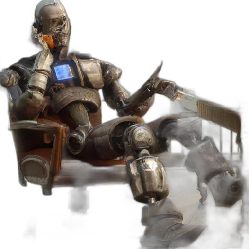 robot, weapon, staff, furniture transparent PNG cut-out