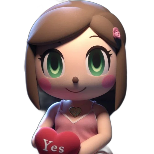 robot, dress, face, 3d render transparent PNG cut-out