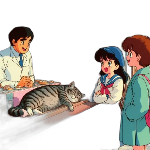 food, vaporwave, anime, concept art transparent PNG cut-out